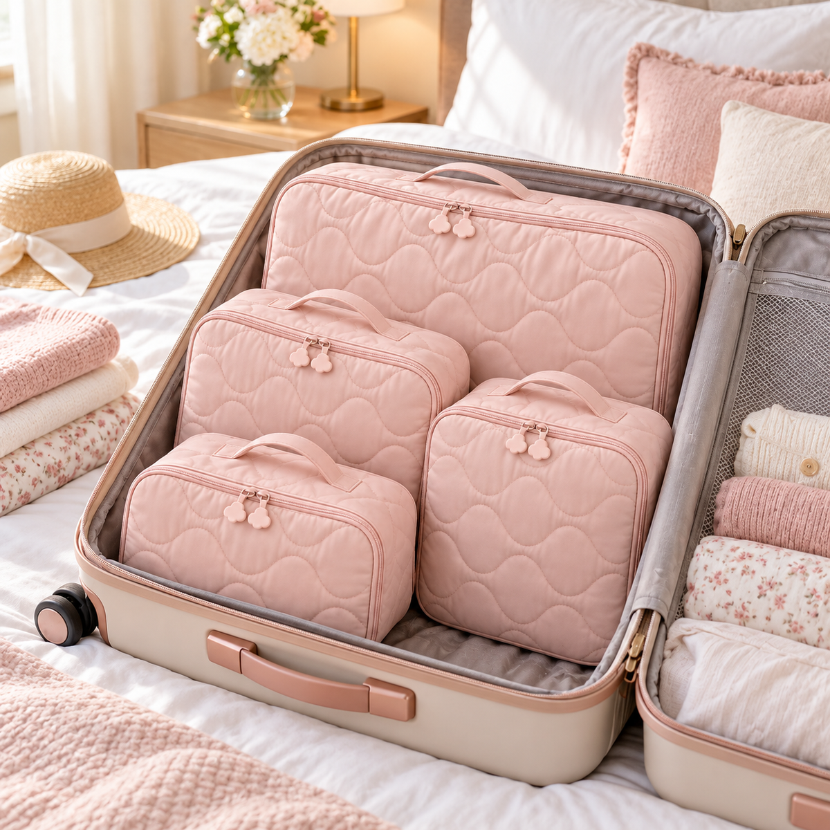 Puffy Cloud Compression Packing Cube Set