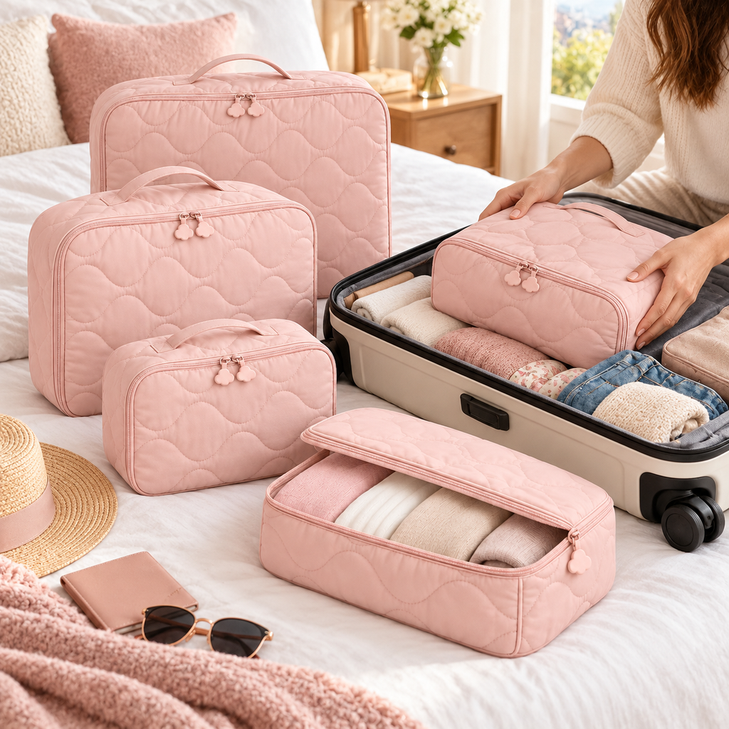 Puffy Cloud Compression Packing Cube Set