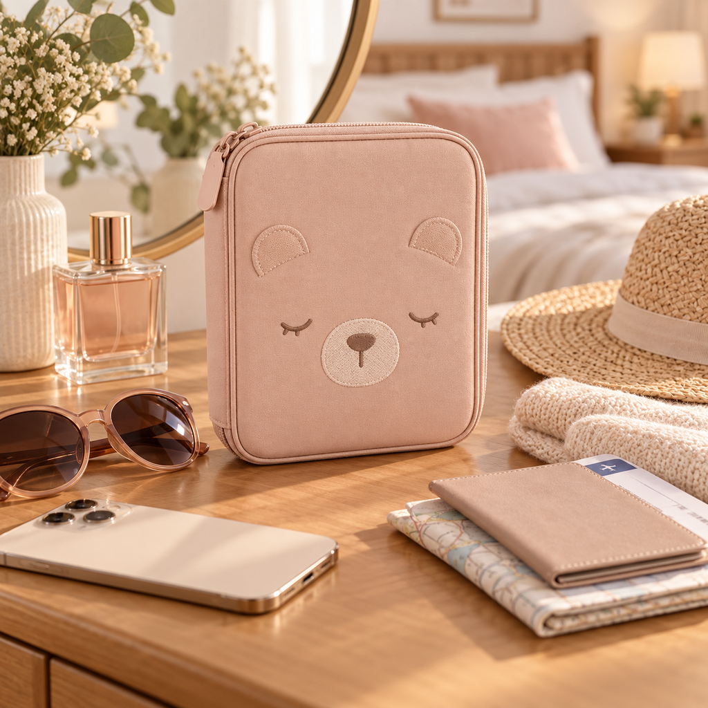 Sleepy Bear Travel Document Wallet