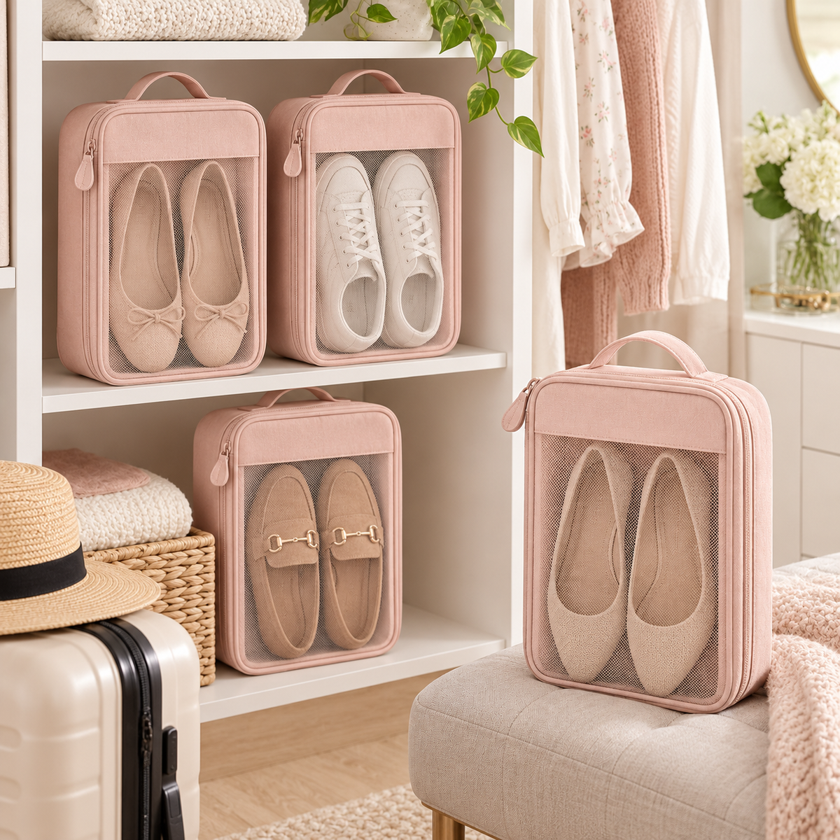 Cozy Step Travel Shoe Organizer Set
