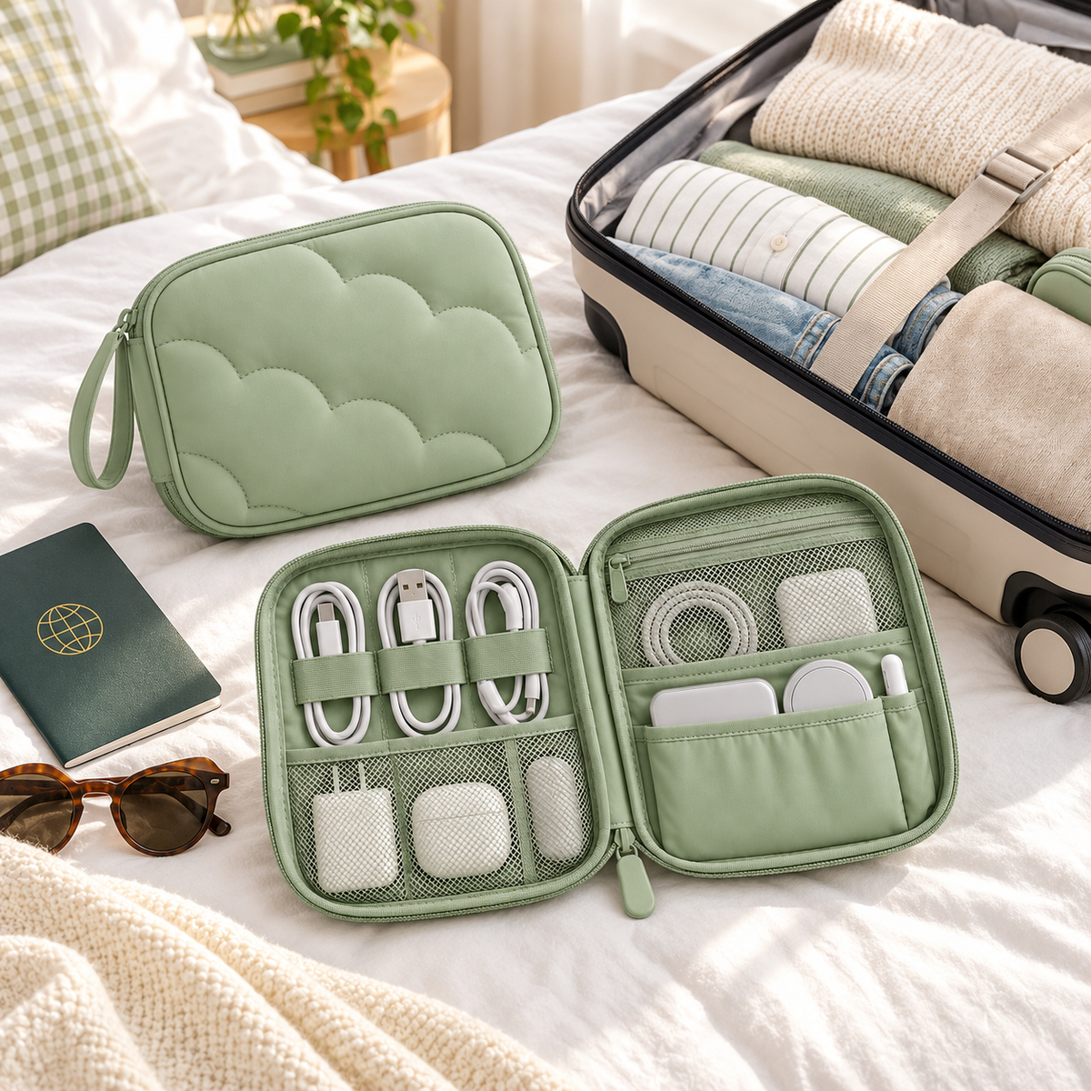 Mini Cloud Tech Travel Organizer