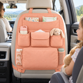 Peach Pocket Seatback Travel Organizer