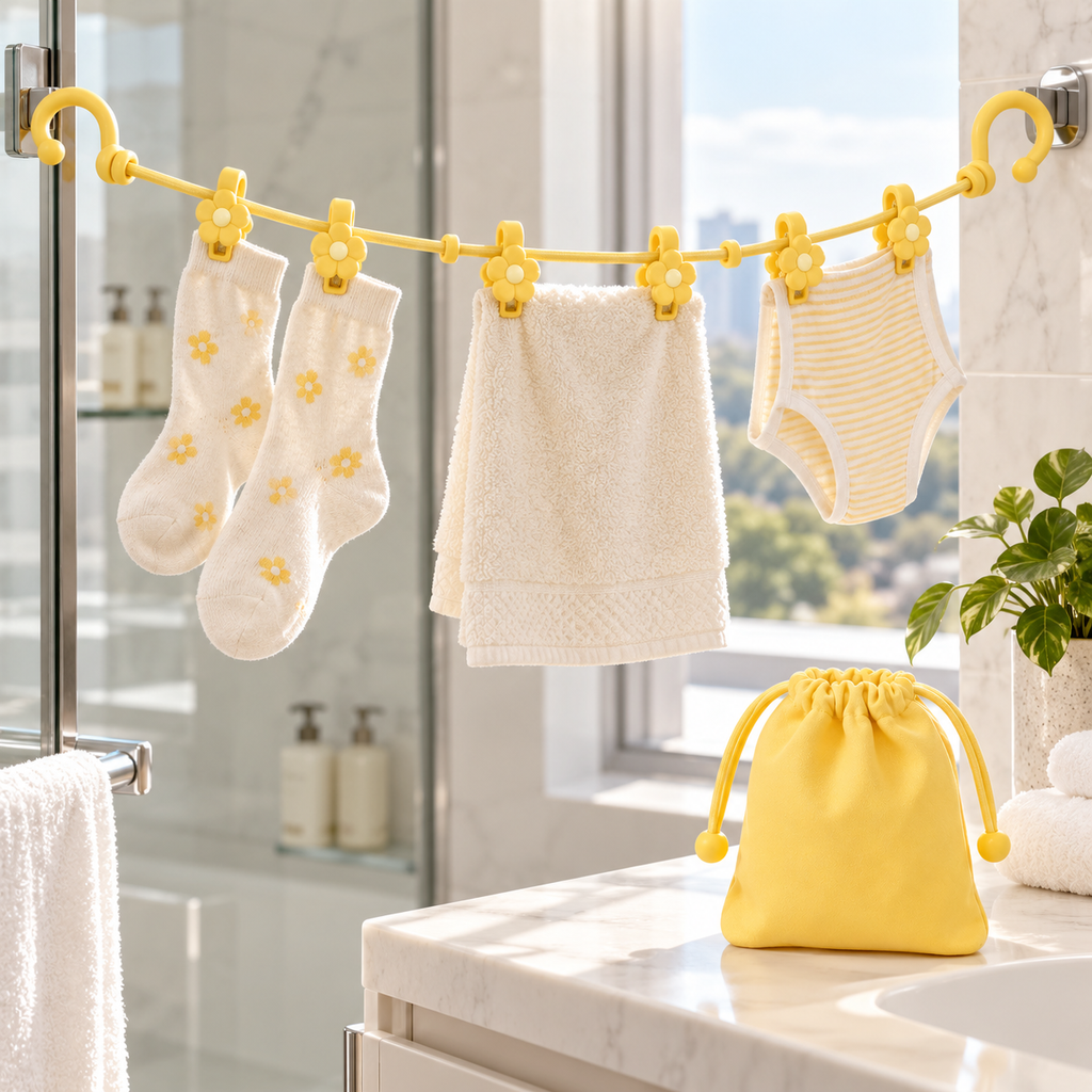 Daisy Clip Travel Laundry Line Kit